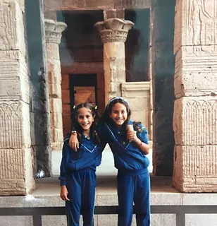 Marisa and her sister at Met Museum in NYC